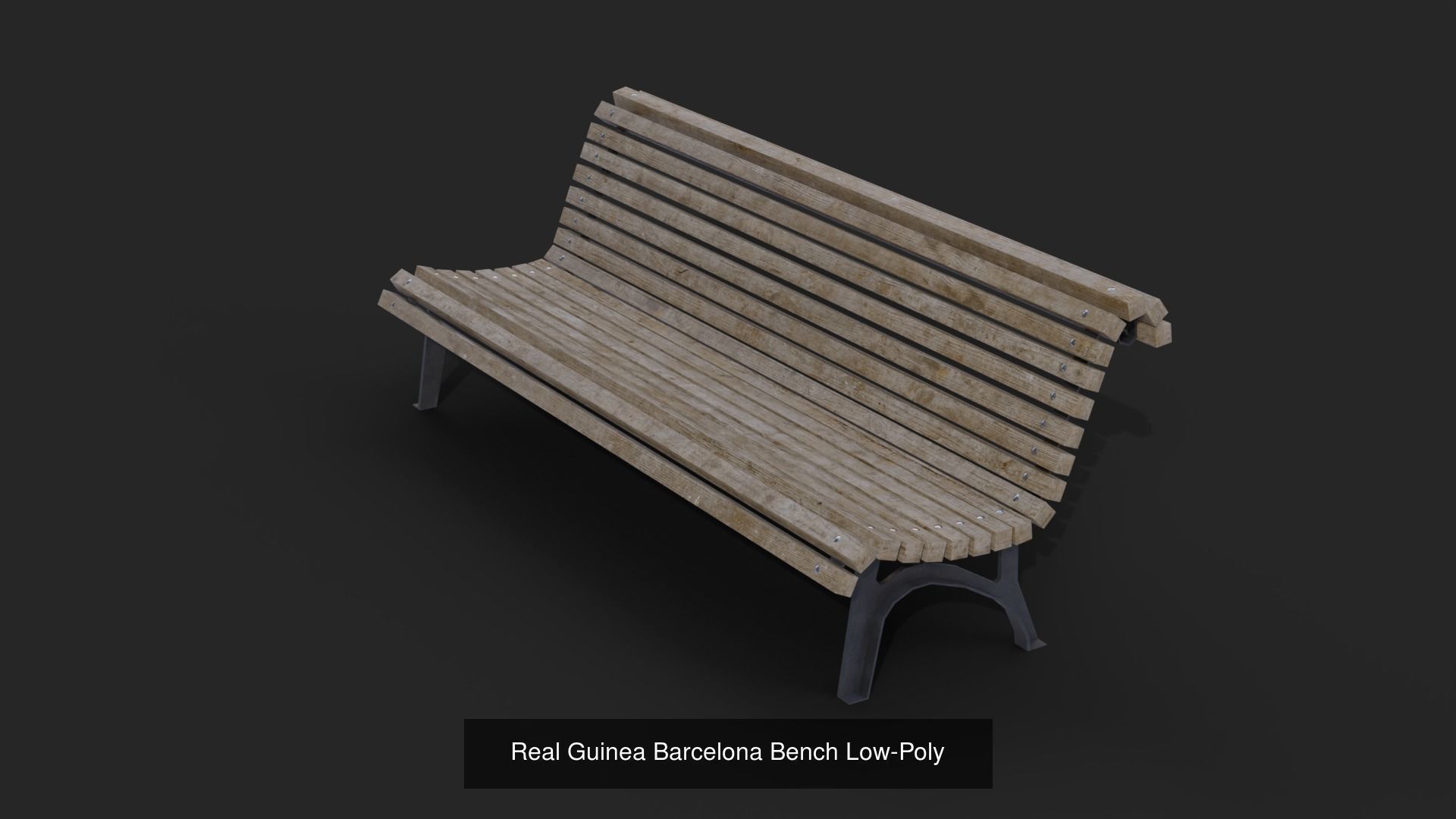 Collection of 32 Benches and Chairs Low Poly _9