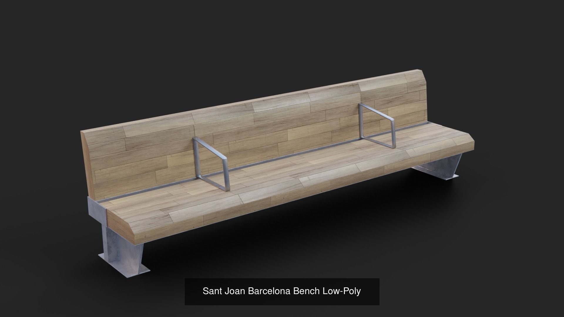 Collection of 32 Benches and Chairs Low Poly _14