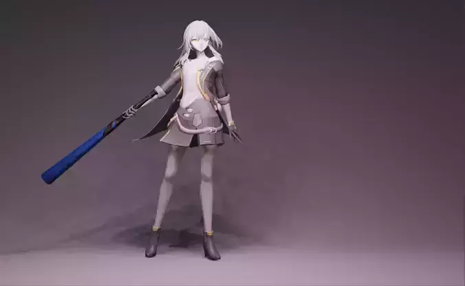 Anime Character - HSR Receptacle Stelle 3D model