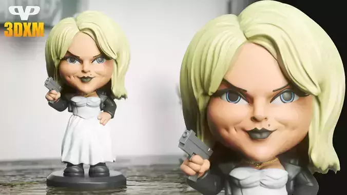 Bride of Chucky Chibi STL for 3D Printing ChibiSTL 3DXM