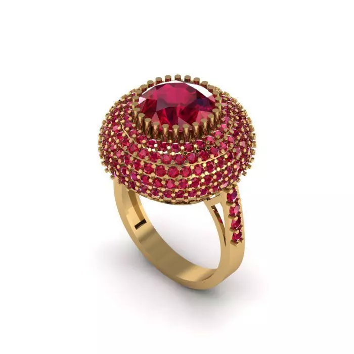 ruby ring 3D print model