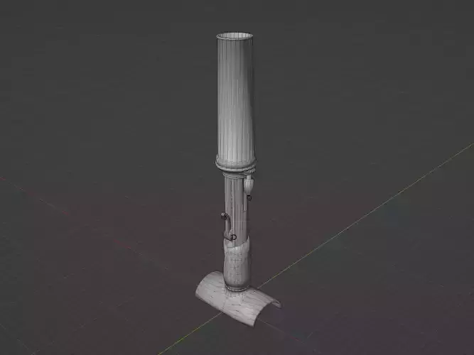Type 89 grenade discharger Low-poly 3D model