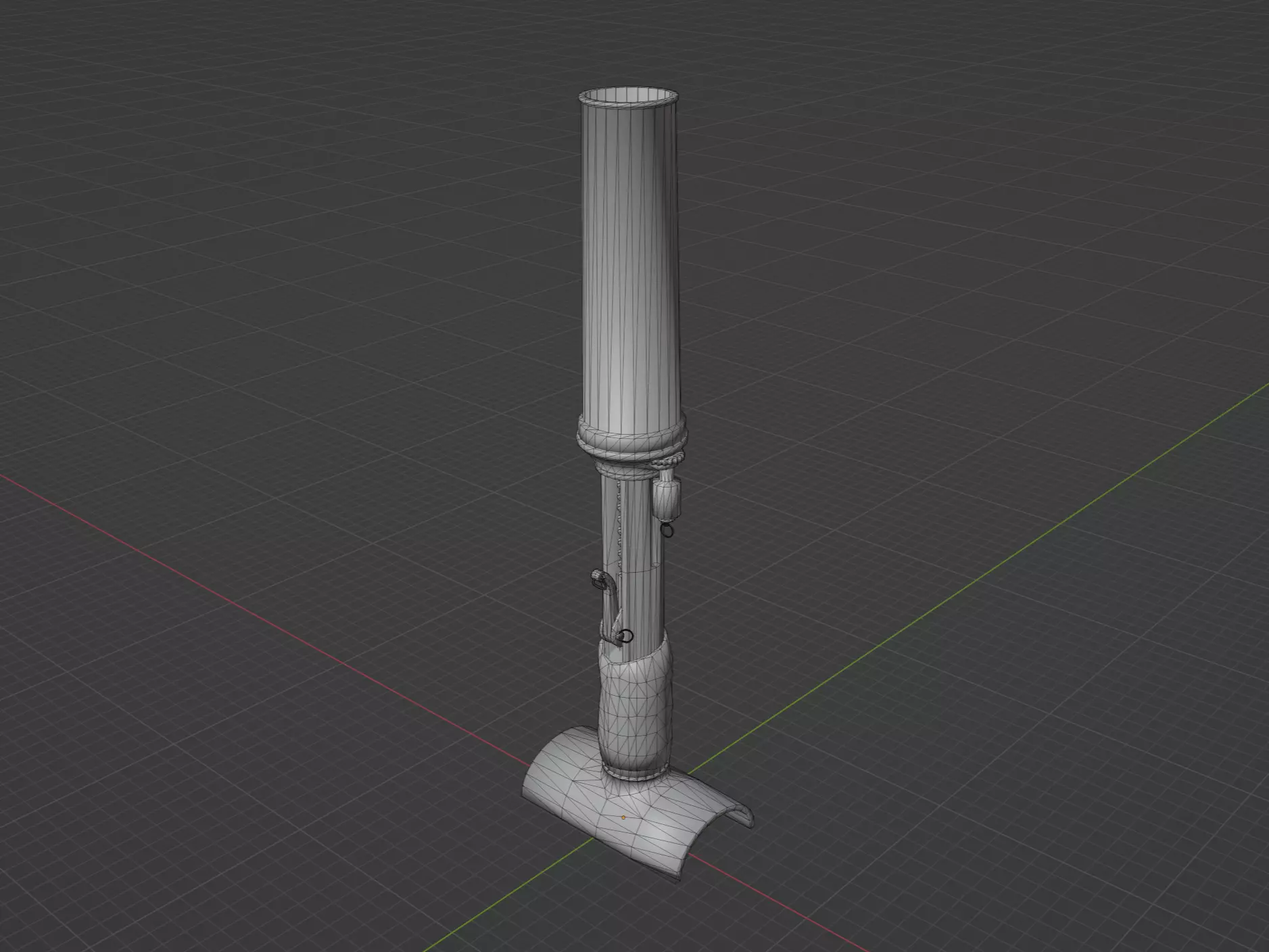 Type 89 grenade discharger Low-poly 3D model_0