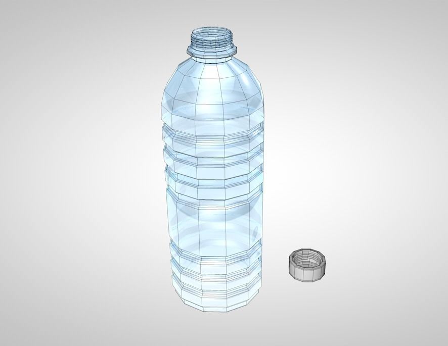 Water Bottle 3D model_8
