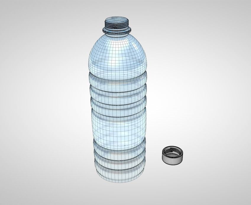 Water Bottle 3D model_9