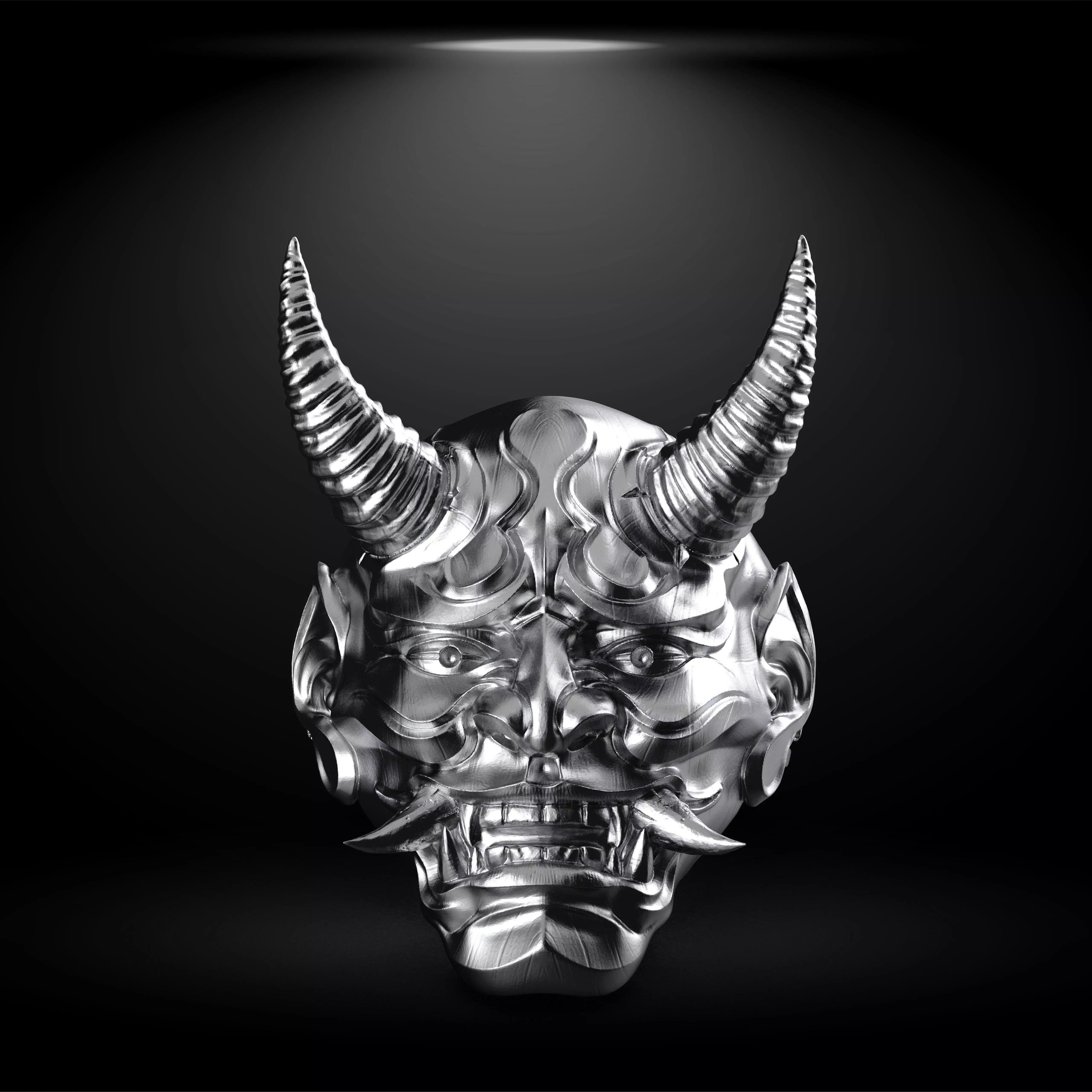 Hannya ring STL 3d model for 3d printing 3D to print model 3D print model_0