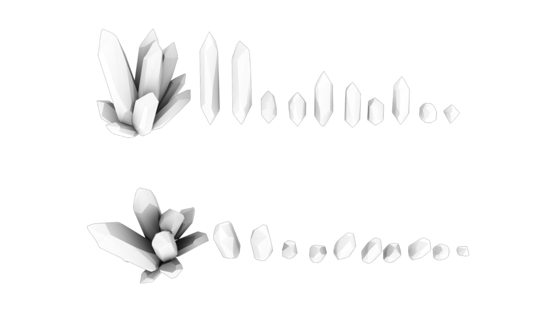 Crystal Kit - 10 in 1 Low-poly 3D model_5