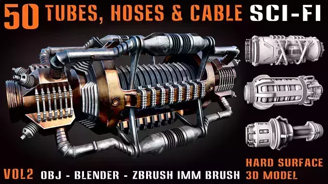 50 Sci-Fi Tubes- Hoses - Cables - vol2