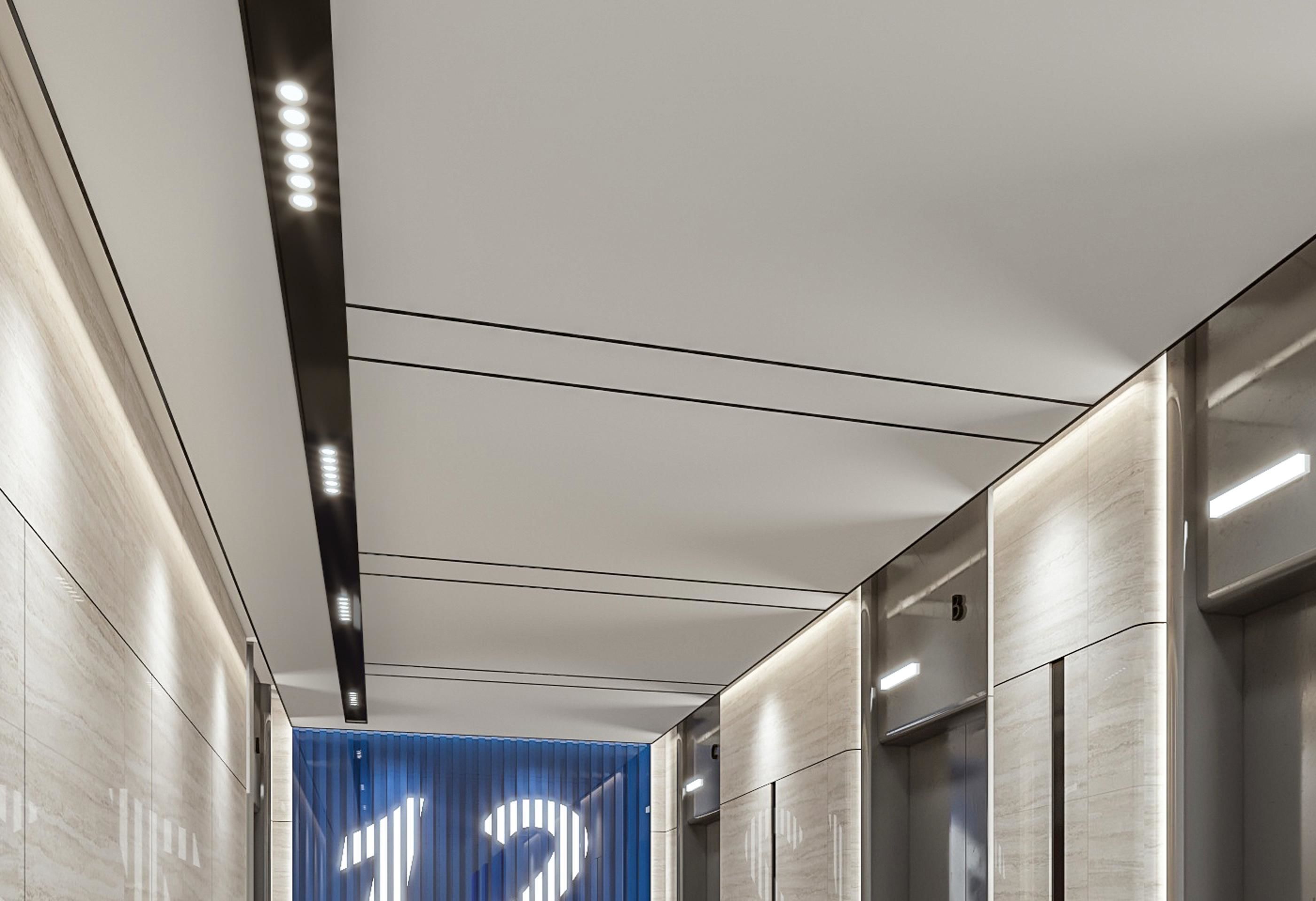 elevator Modern hall 3D model_1