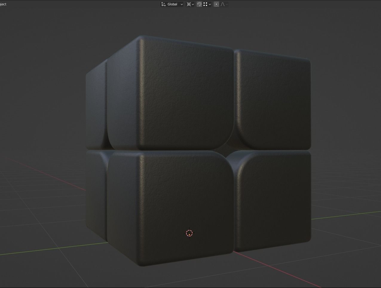 Rubiks Cube 2x2 3D model_5