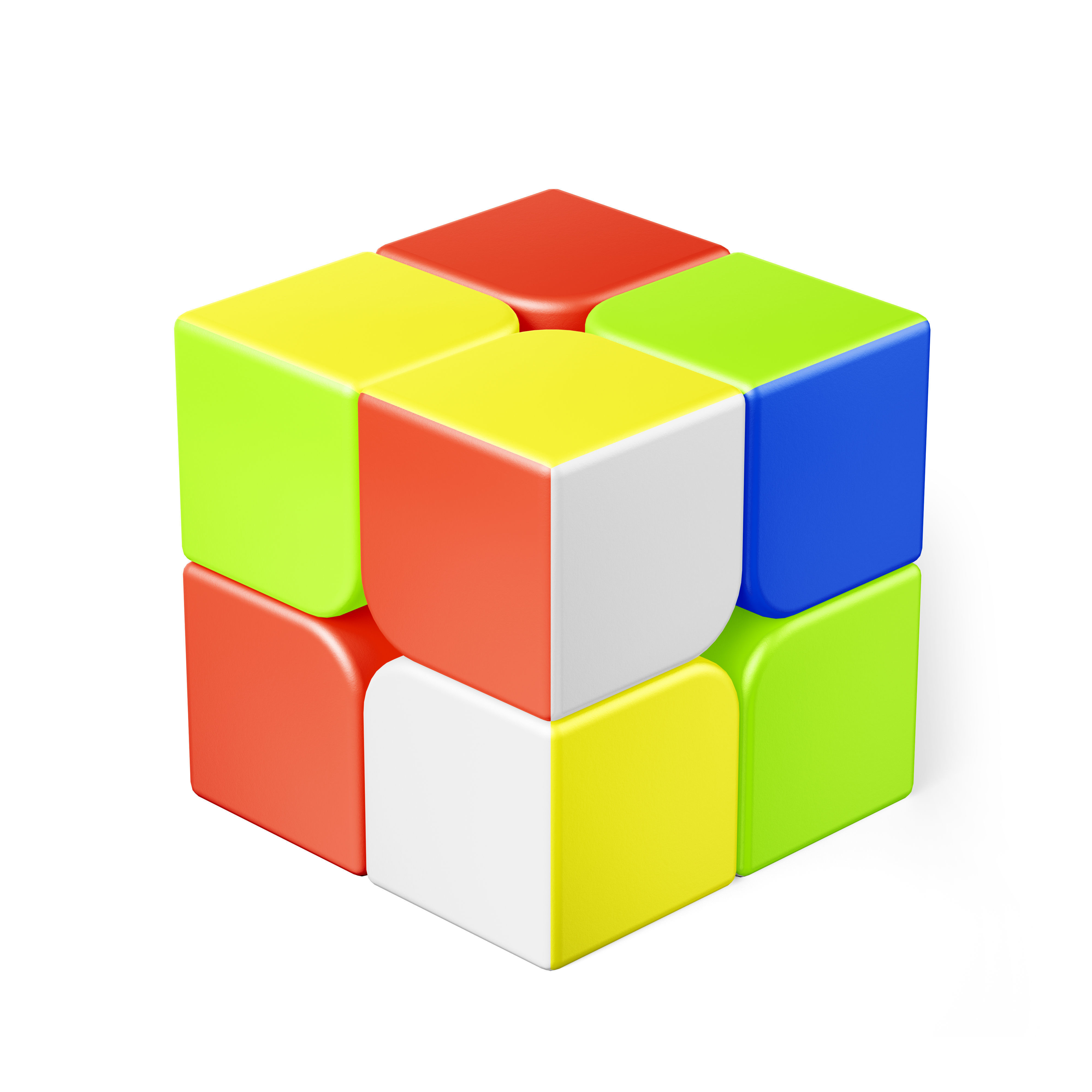 Rubiks Cube 2x2 3D model_1