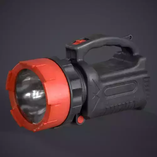 FlashLight Low-poly 3D model