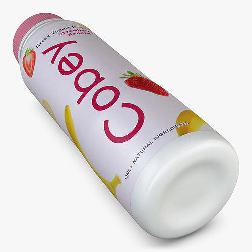 Cobey Yogurt Bottle 350ml Simple M 1 3D model 6