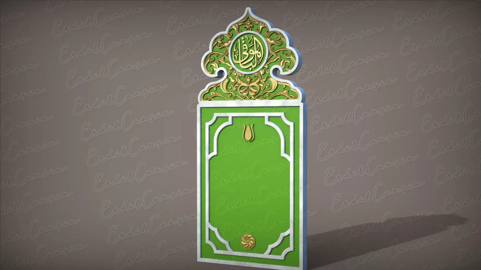 Islamic Memorial Tombstone 3D print model
