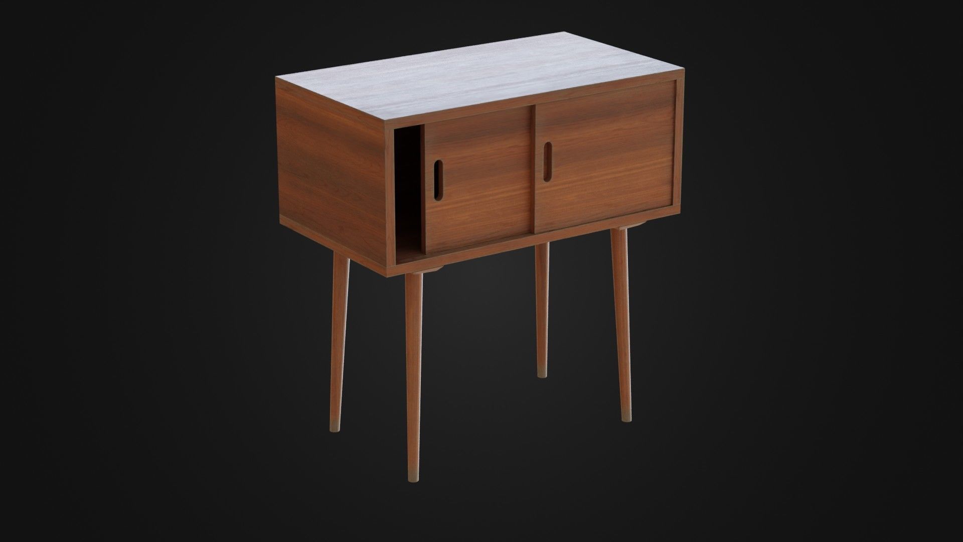 Soviet Cabine 04 Low-poly 3D model_5