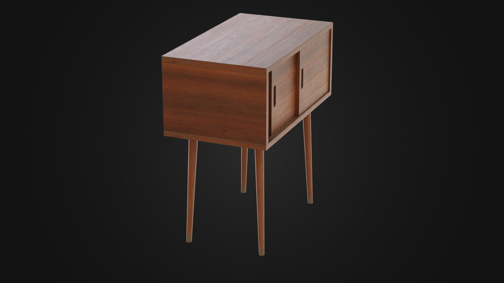 Soviet Cabine 04 Low-poly 3D model_9