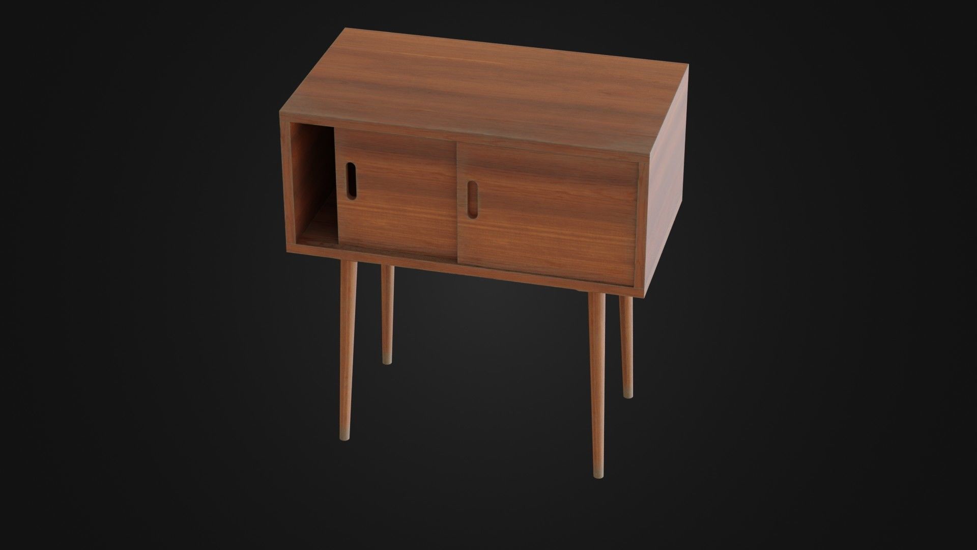 Soviet Cabine 04 Low-poly 3D model_43
