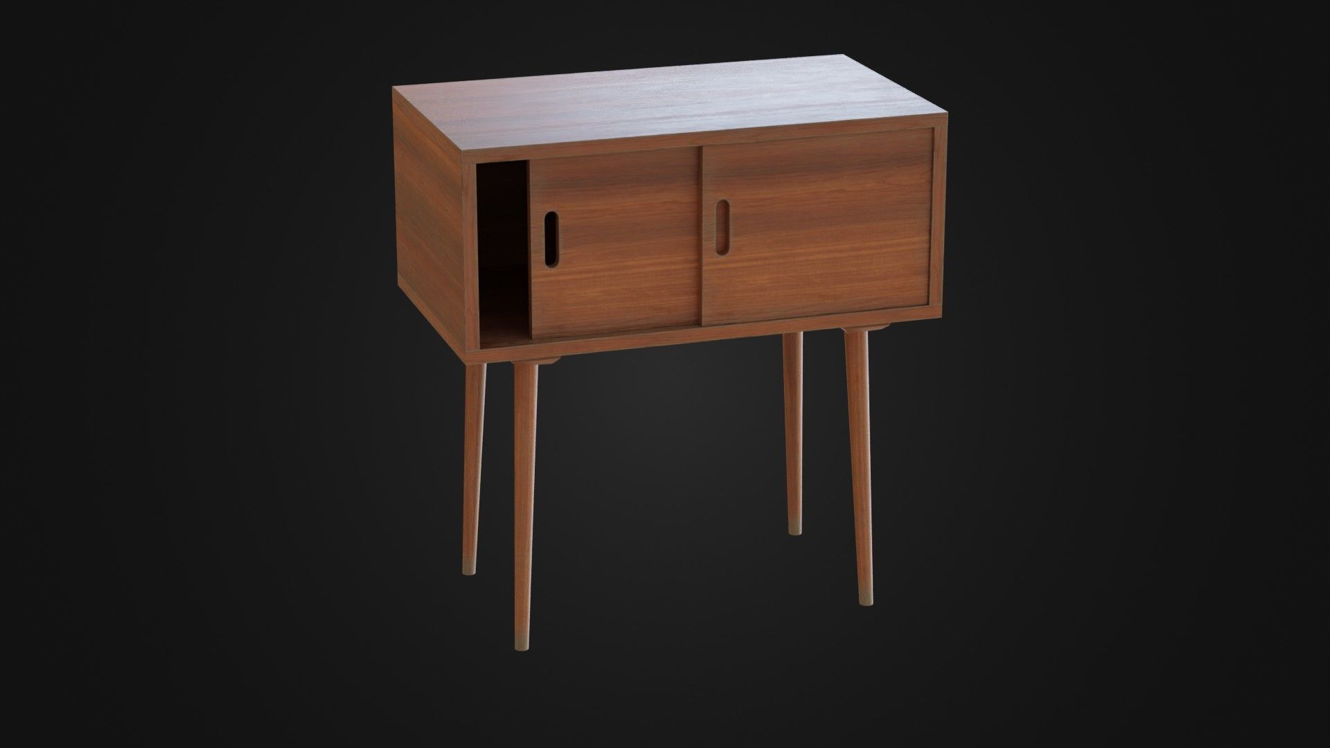Soviet Cabine 04 Low-poly 3D model_3