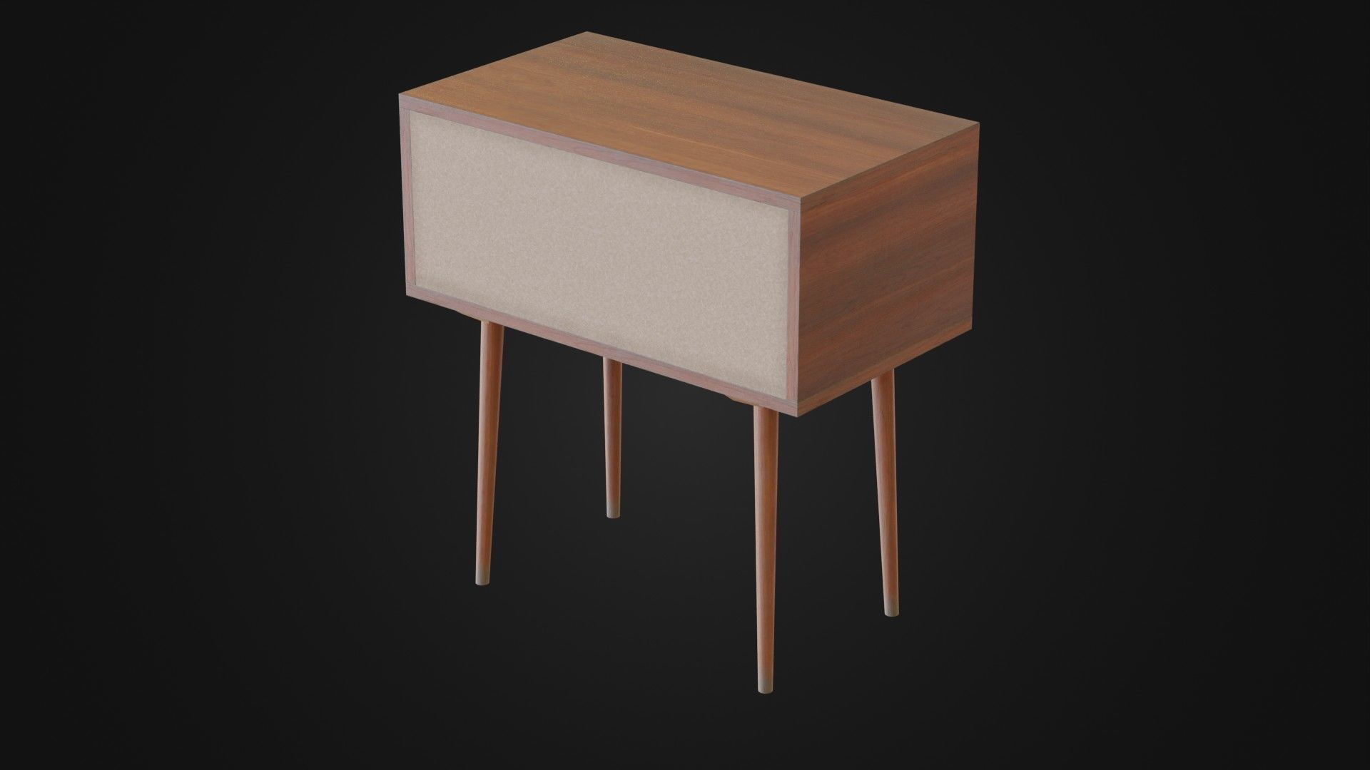 Soviet Cabine 04 Low-poly 3D model_18