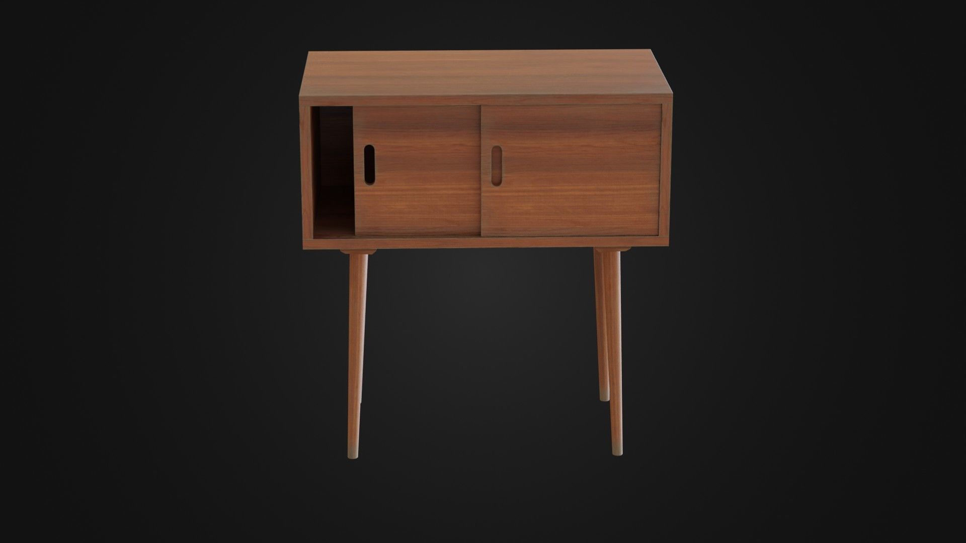 Soviet Cabine 04 Low-poly 3D model_1