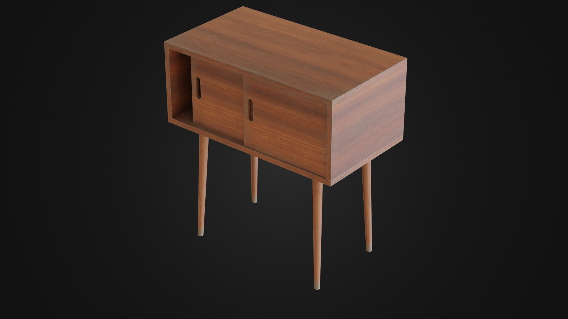 Soviet Cabine 04 Low-poly 3D model_40