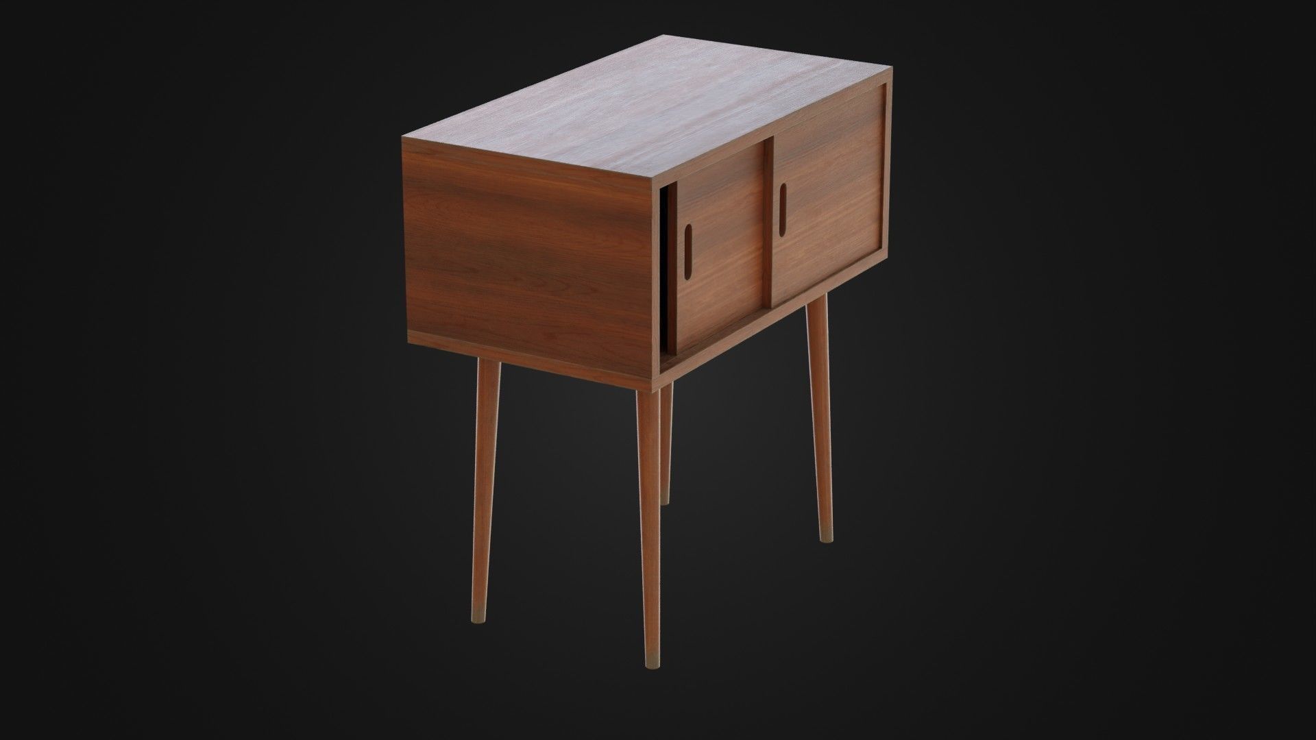 Soviet Cabine 04 Low-poly 3D model_8