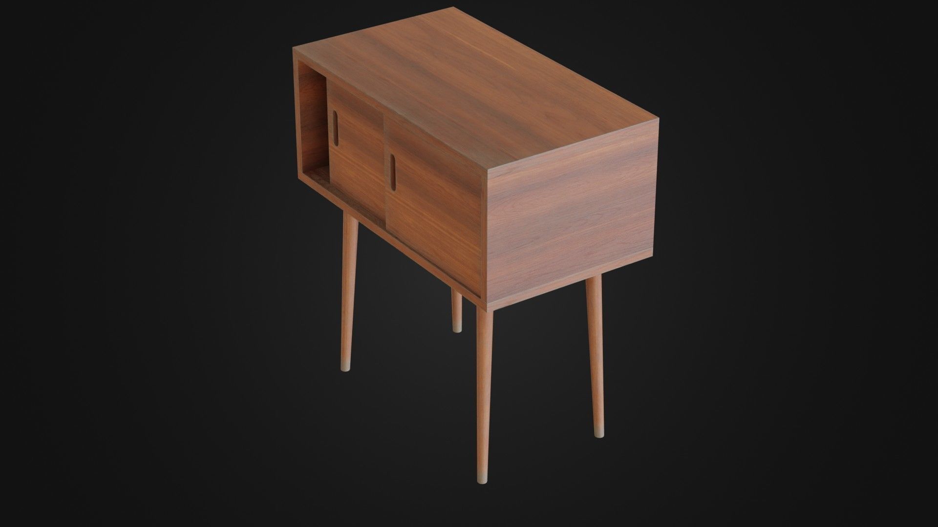 Soviet Cabine 04 Low-poly 3D model_38