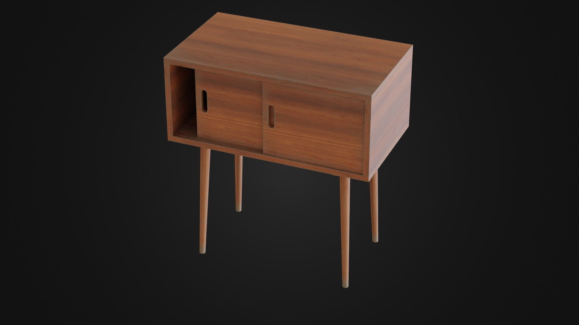 Soviet Cabine 04 Low-poly 3D model_42
