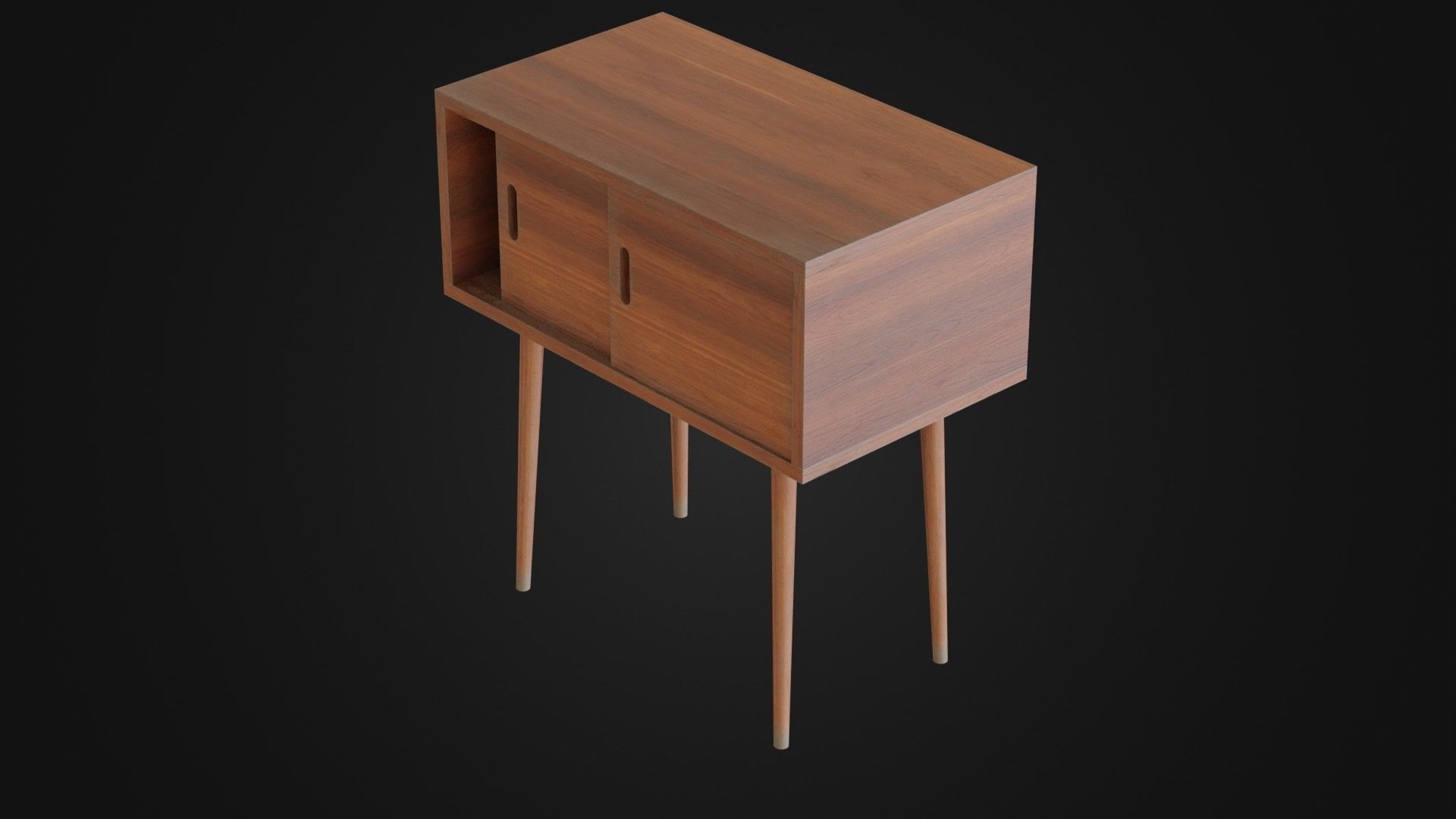 Soviet Cabine 04 Low-poly 3D model_39