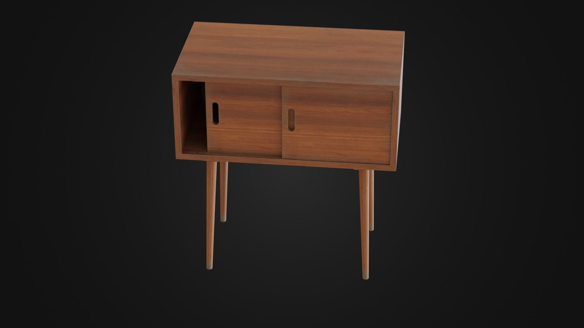Soviet Cabine 04 Low-poly 3D model_44