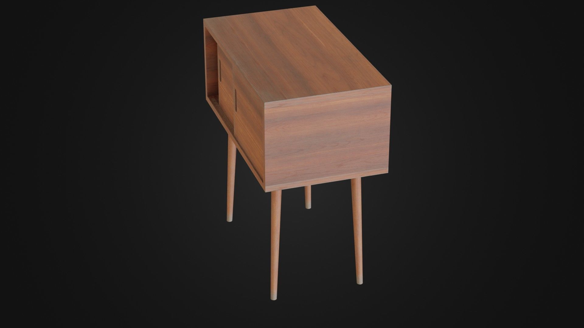 Soviet Cabine 04 Low-poly 3D model_36