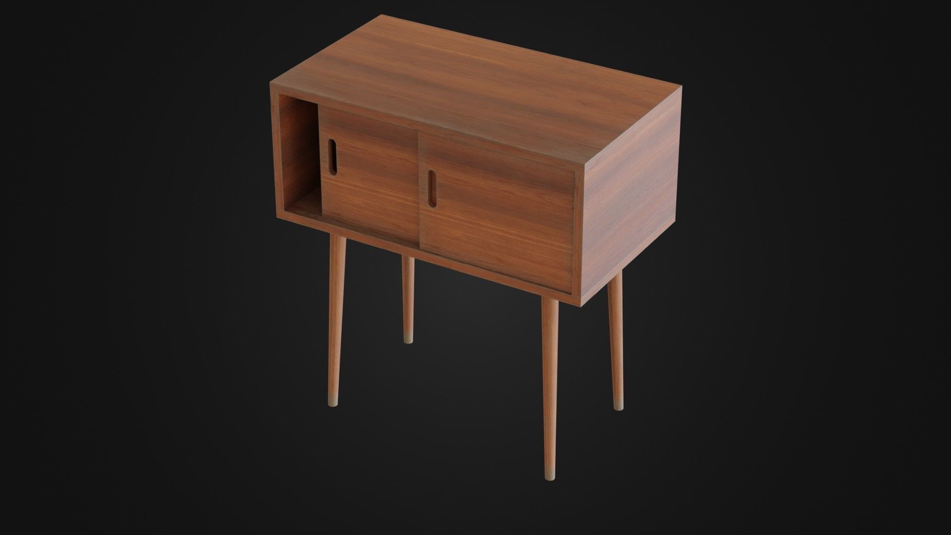 Soviet Cabine 04 Low-poly 3D model_41