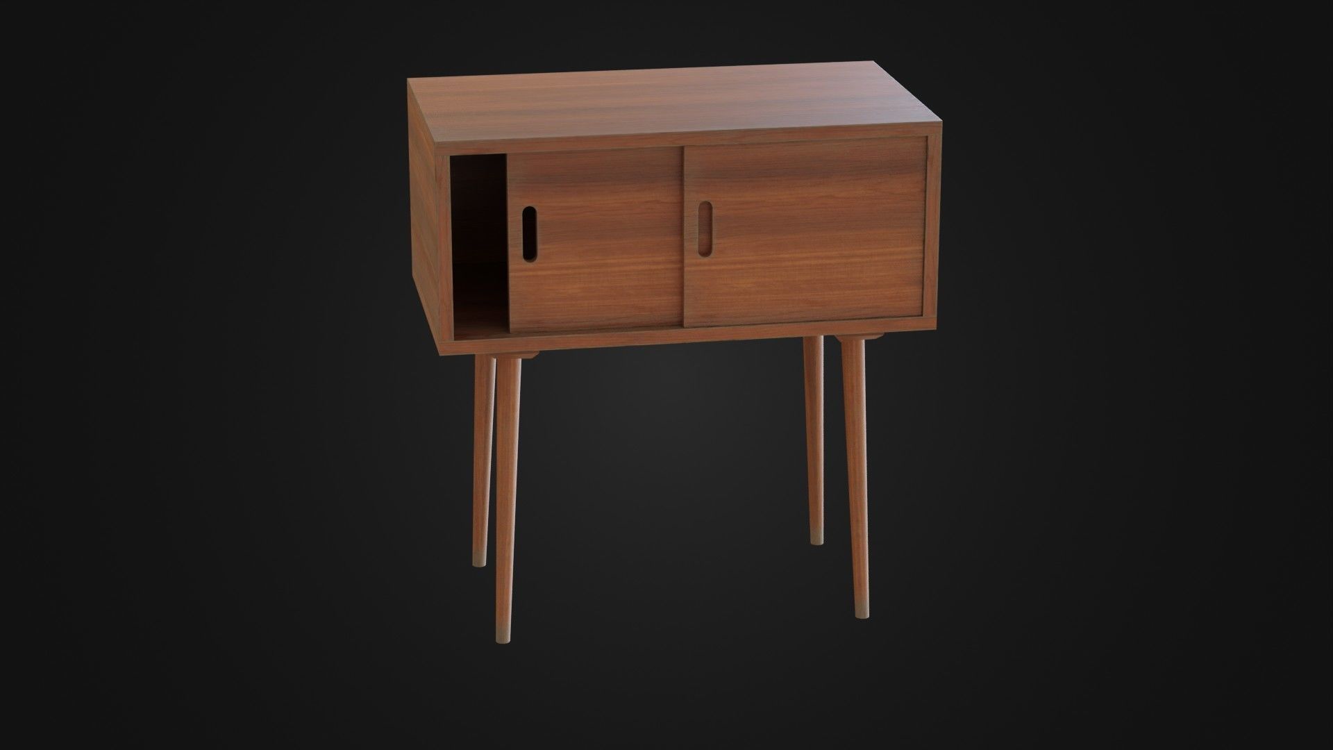 Soviet Cabine 04 Low-poly 3D model_2