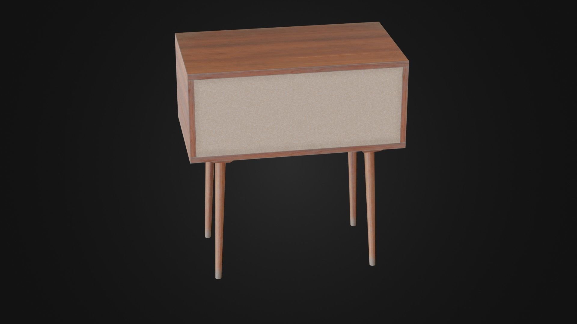 Soviet Cabine 04 Low-poly 3D model_24