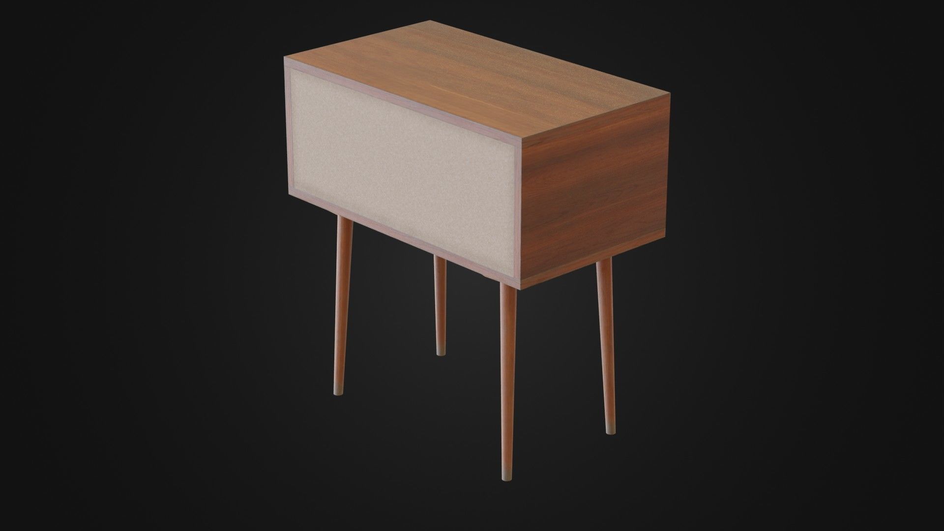 Soviet Cabine 04 Low-poly 3D model_17