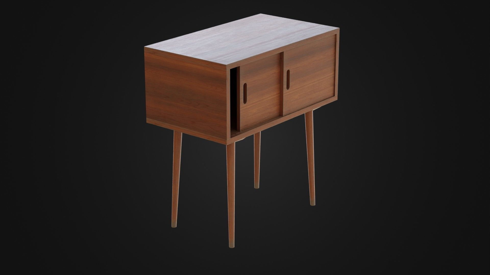 Soviet Cabine 04 Low-poly 3D model_7