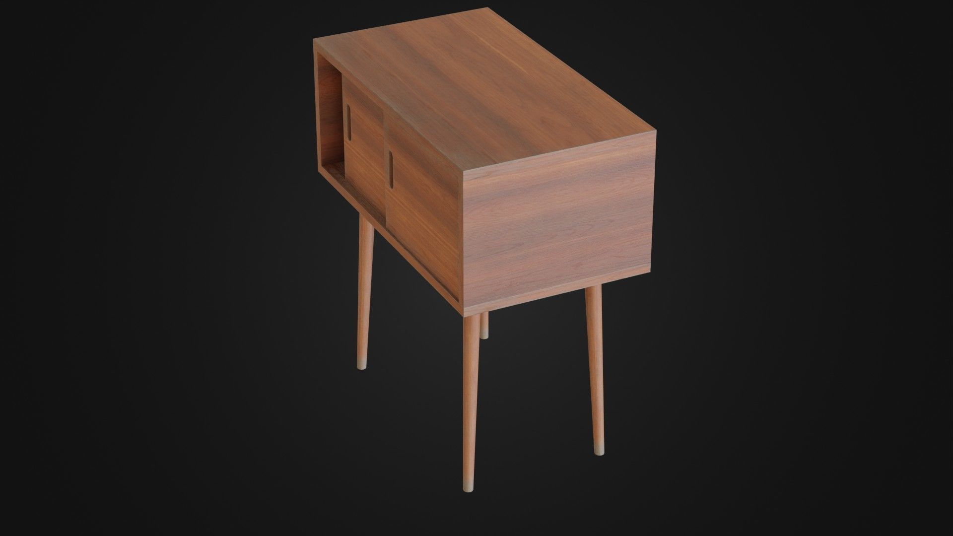 Soviet Cabine 04 Low-poly 3D model_37