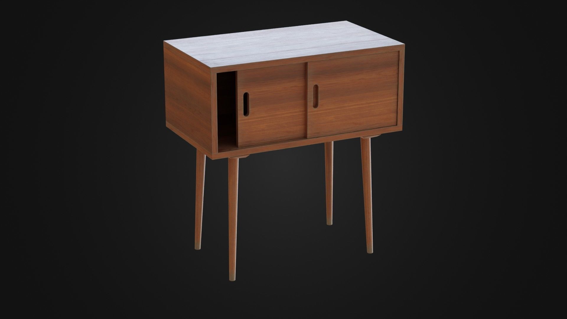 Soviet Cabine 04 Low-poly 3D model_4