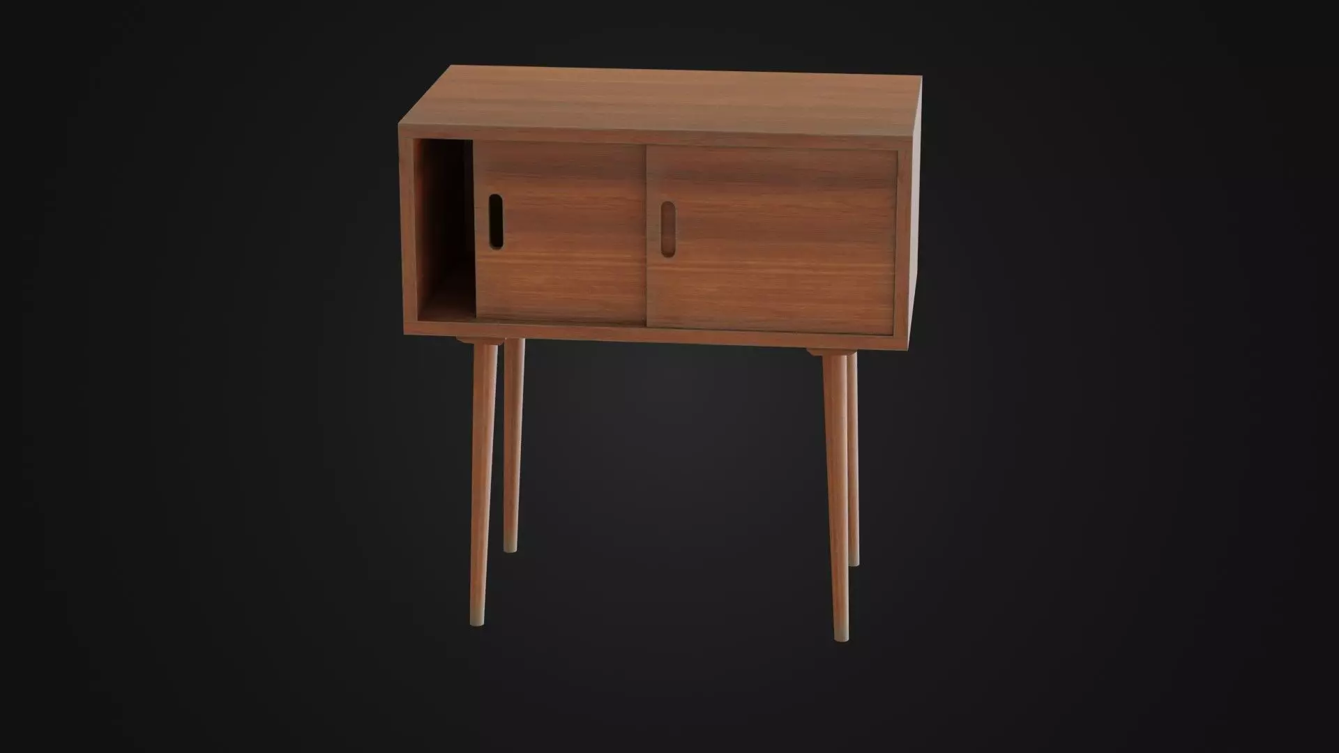 Soviet Cabine 04 Low-poly 3D model_0