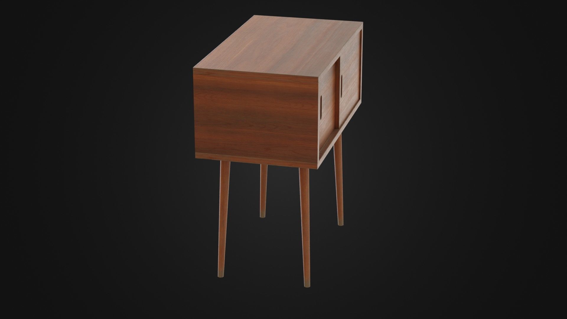 Soviet Cabine 04 Low-poly 3D model_10