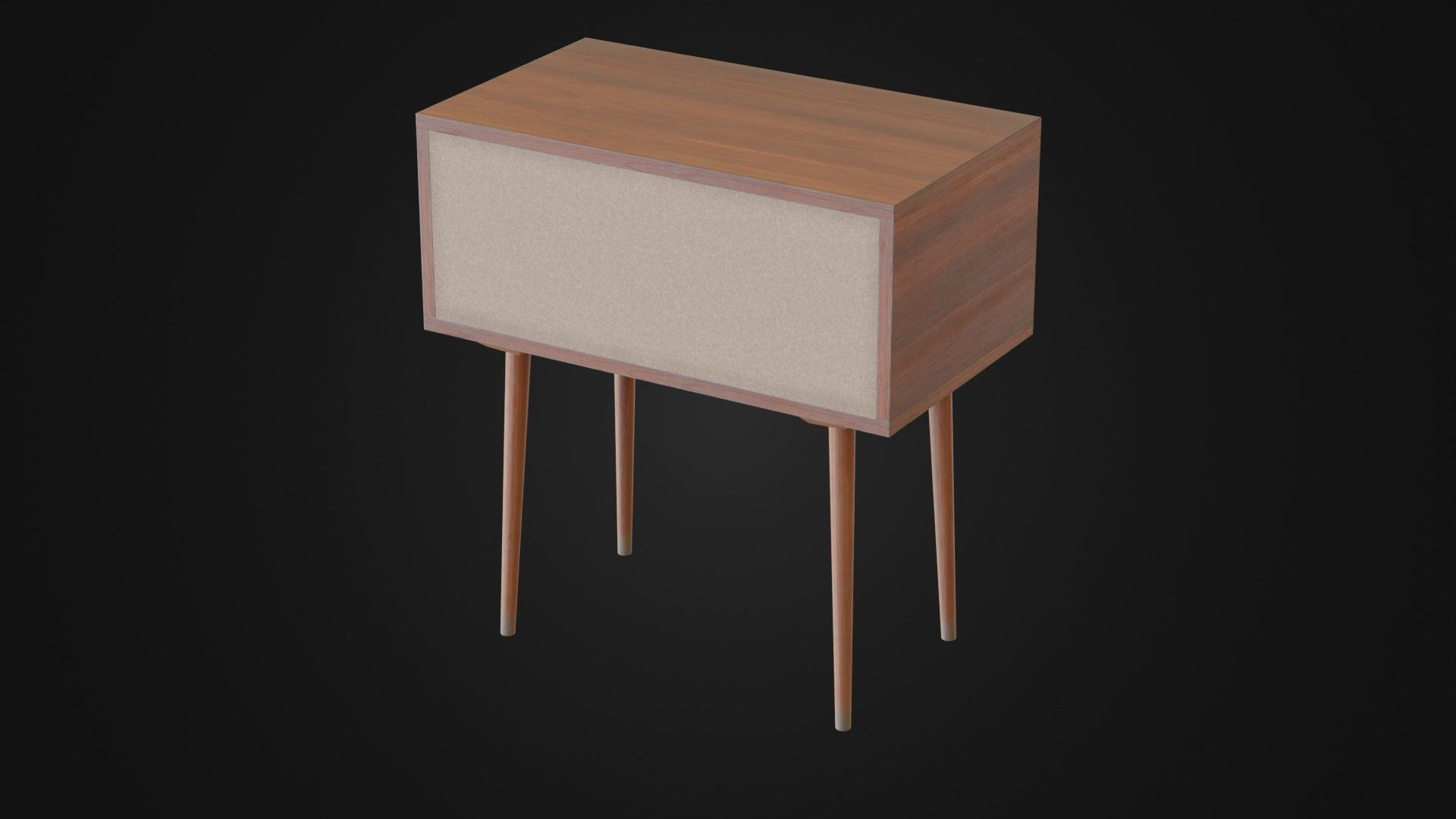 Soviet Cabine 04 Low-poly 3D model_19