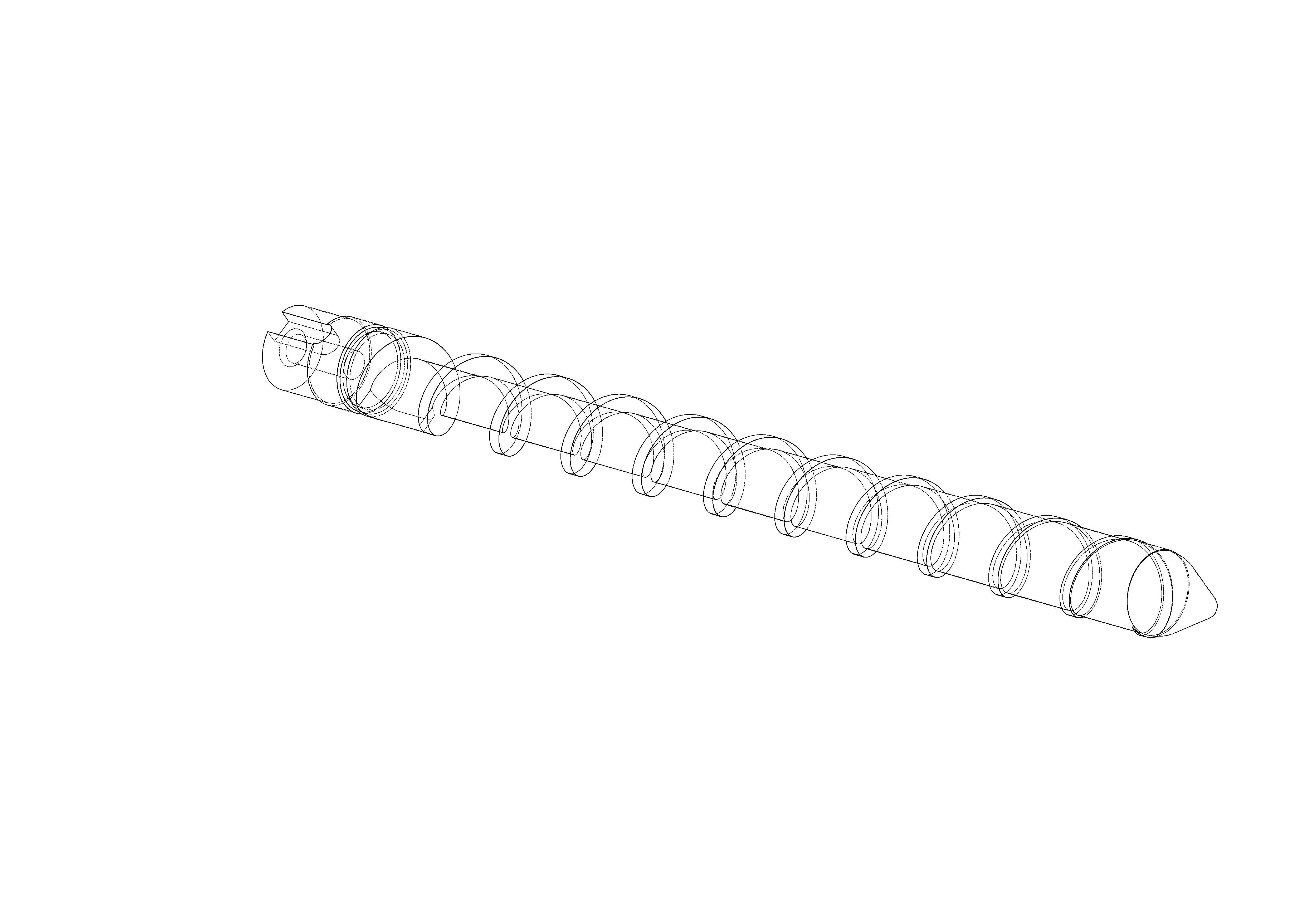 auger for filament extruder 3D model_11