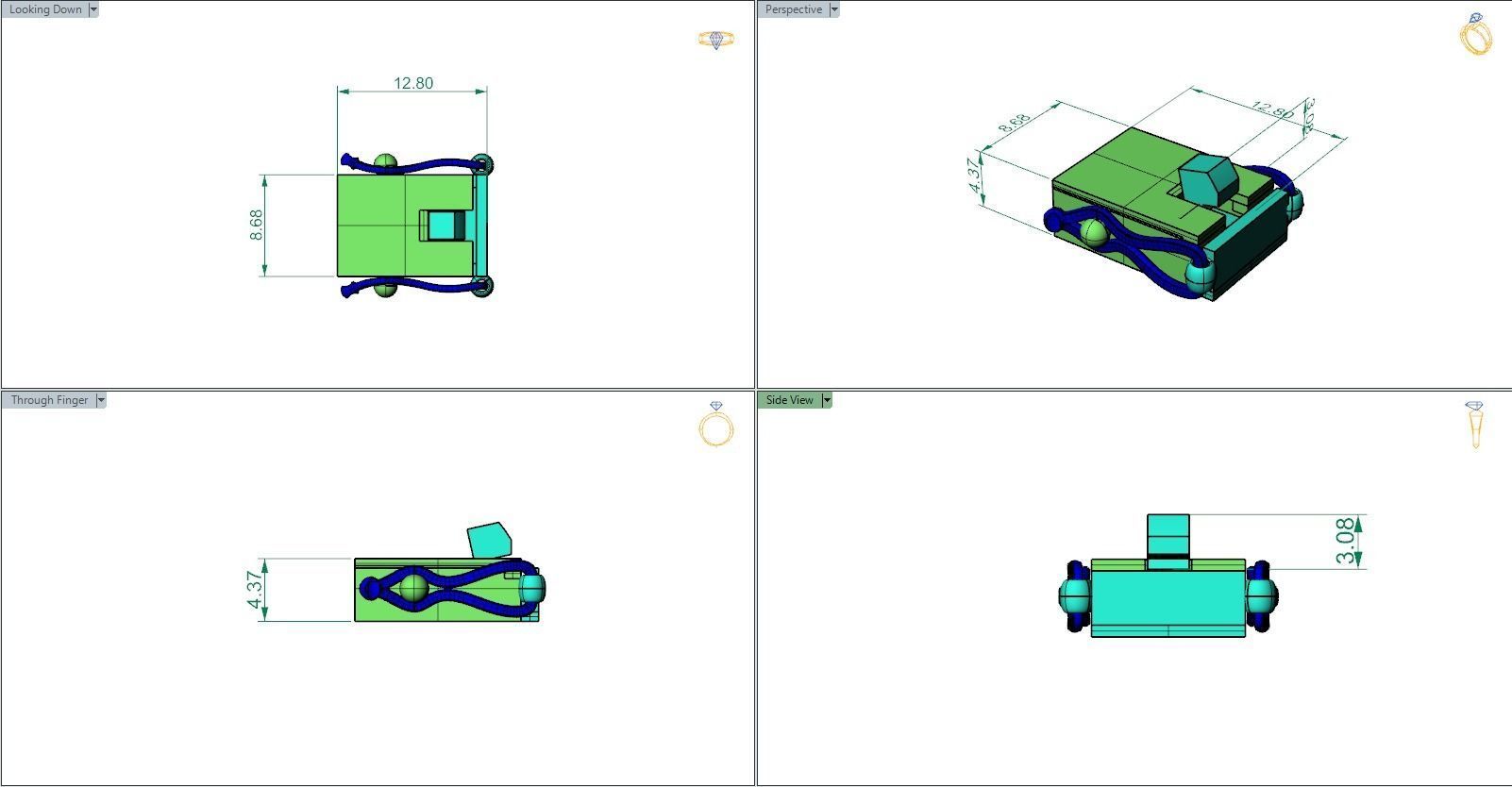 Broche-chain lock 3D print model_6