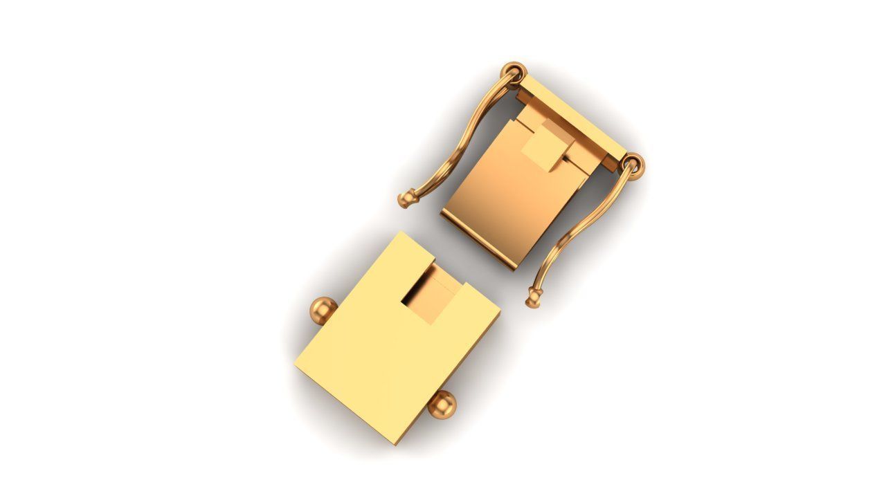 Broche-chain lock 3D print model_3