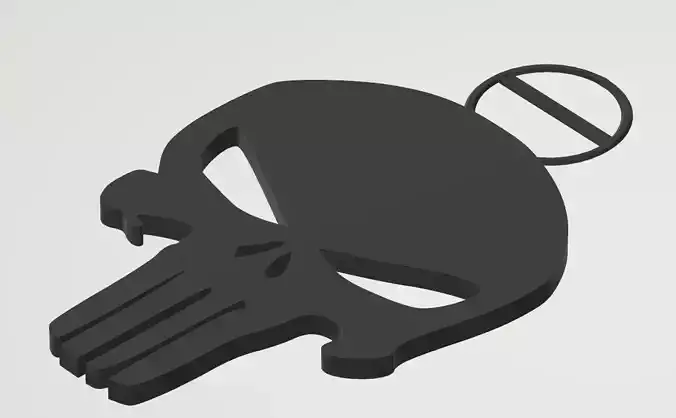 The punisher logo 3D print model