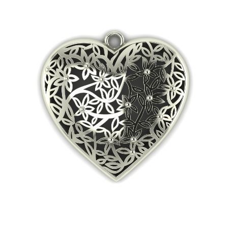 5 heart serdce 3D print model_3