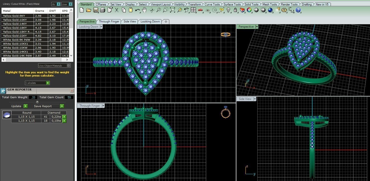 11 ring 3D print model_1