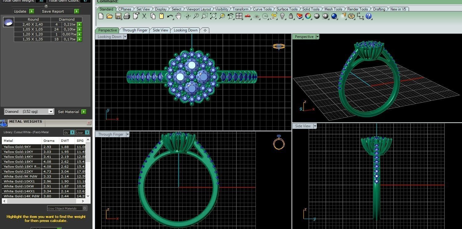 10 ring 3D print model_2
