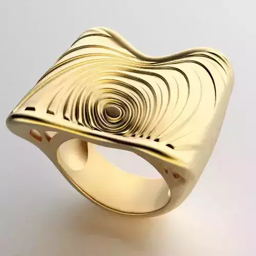 optical art ring circles