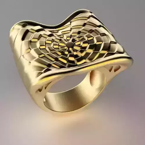 optical art ring circles